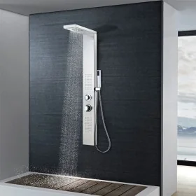 Sistema de panel de ducha acero inoxidable cuadrado von , Strahldüsen für Badewannen und Duschen - Ref: Foro24-142371, Preis:...