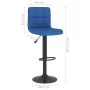 Taburetes de cocina 2 unidades tela azul von , Küchenhocker - Ref: Foro24-334286, Preis: 133,60 €, Rabatt: %