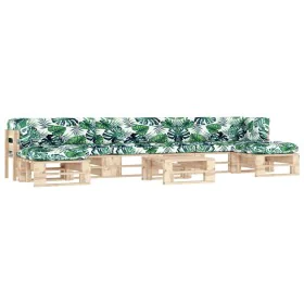 Muebles de palets 6 pzas y cojines madera pino impregnada by , Garden sets - Ref: Foro24-3066972, Price: 503,70 €, Discount: %