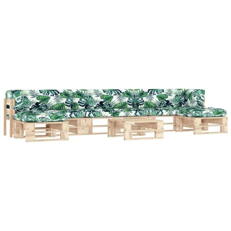 Muebles de palets 6 pzas y cojines madera pino impregnada von , Gartensets - Ref: Foro24-3066972, Preis: 523,28 €, Rabatt: %