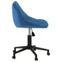 Silla de oficina giratoria de terciopelo azul von , Bürostühle - Ref: Foro24-335488, Preis: 94,16 €, Rabatt: %