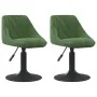 Sillas de comedor giratorias 2 unidades terciopelo verde oscuro von , Essstühle - Ref: Foro24-335330, Preis: 99,44 €, Rabatt: %