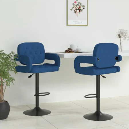 Taburetes de cocina 2 unidades tela azul von , Küchenhocker - Ref: Foro24-335621, Preis: 166,18 €, Rabatt: %