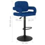 Taburetes de cocina 2 unidades tela azul von , Küchenhocker - Ref: Foro24-335621, Preis: 166,18 €, Rabatt: %