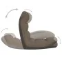 Tumbona de suelo plegable de tela gris taupe de , Sillas de suelo - Ref: Foro24-336593, Precio: 76,07 €, Descuento: %