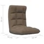 Tumbona de suelo plegable de tela gris taupe de , Sillas de suelo - Ref: Foro24-336593, Precio: 76,07 €, Descuento: %