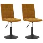 Sillas de comedor giratorias 2 unidades terciopelo marrón de , Sillas de comedor - Ref: Foro24-335739, Precio: 115,51 €, Desc...