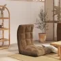 Silla de suelo plegable de tela marrón de , Sillas de suelo - Ref: Foro24-336587, Precio: 73,76 €, Descuento: %