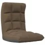 Silla de suelo plegable de tela marrón de , Sillas de suelo - Ref: Foro24-336587, Precio: 73,76 €, Descuento: %