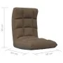 Silla de suelo plegable de tela marrón de , Sillas de suelo - Ref: Foro24-336587, Precio: 73,76 €, Descuento: %