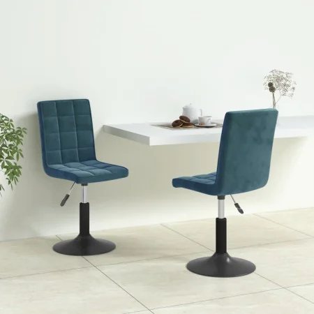 Sillas de comedor giratorias 2 uds terciopelo azul by , dining chairs - Ref: Foro24-335745, Price: 106,94 €, Discount: %