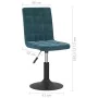 Sillas de comedor giratorias 2 uds terciopelo azul by , dining chairs - Ref: Foro24-335745, Price: 106,94 €, Discount: %
