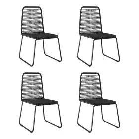 Sillas de jardín 4 unidades ratán sintético negro by , Garden chairs - Ref: Foro24-313112, Price: 241,18 €, Discount: %
