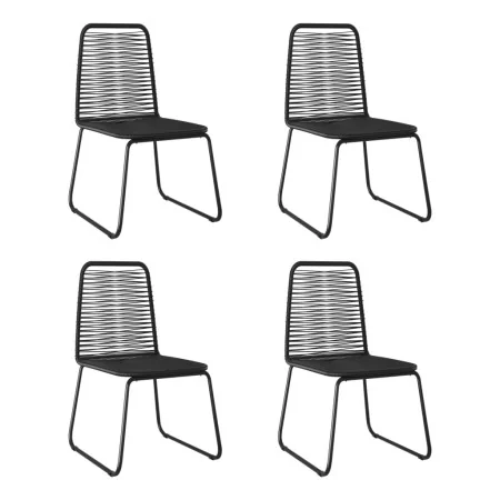 Sillas de jardín 4 unidades ratán sintético negro von , Gartenstühle - Ref: Foro24-313112, Preis: 241,18 €, Rabatt: %