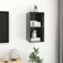 Mueble de pared para TV madera contrachapada gris 37x37x72 cm by , TV Furniture - Ref: Foro24-805473, Price: 34,39 €, Discoun...