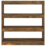 Estantería/divisor de espacios roble ahumado 100x30x103 cm by , Bookcases and shelves - Ref: Foro24-813632, Price: 87,92 €, D...