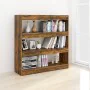 Estantería/divisor de espacios roble ahumado 100x30x103 cm by , Bookcases and shelves - Ref: Foro24-813632, Price: 87,92 €, D...