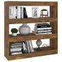Estantería/divisor de espacios roble ahumado 100x30x103 cm by , Bookcases and shelves - Ref: Foro24-813632, Price: 87,92 €, D...