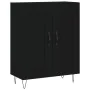 Aparador de madera de ingeniería negro 69,5x34x90 cm by , Sideboards - Ref: Foro24-830189, Price: 81,89 €, Discount: %