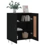 Aparador de madera de ingeniería negro 69,5x34x90 cm by , Sideboards - Ref: Foro24-830189, Price: 81,89 €, Discount: %