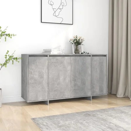 Aparador de madera contrachapada gris hormigón 135x41x75 cm von , Sideboards - Ref: Foro24-809597, Preis: 157,65 €, Rabatt: %