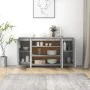 Aparador de madera contrachapada gris hormigón 135x41x75 cm von , Sideboards - Ref: Foro24-809597, Preis: 157,65 €, Rabatt: %