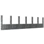 Cesta de gaviones forma de U 2 postes de hierro 740x20x200 cm by , fence panels - Ref: Foro24-151294, Price: 354,30 €, Discou...