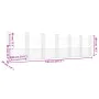 Cesta de gaviones forma de U 2 postes de hierro 740x20x200 cm by , fence panels - Ref: Foro24-151294, Price: 354,30 €, Discou...