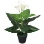 Planta cala lilly artificial con macetero 45 cm blanca by , artificial flora - Ref: Foro24-244443, Price: 22,65 €, Discount: %