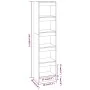 Estantería/divisor de espacios blanco 40x30x166 cm by , Bookcases and shelves - Ref: Foro24-811628, Price: 70,72 €, Discount: %