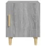 Mesita de noche madera contrachapada gris Sonoma de , Mesitas de noche - Ref: Foro24-817311, Precio: 38,30 €, Descuento: %