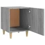 Mesita de noche madera contrachapada gris Sonoma de , Mesitas de noche - Ref: Foro24-817311, Precio: 38,30 €, Descuento: %