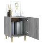 Mesita de noche madera contrachapada gris Sonoma de , Mesitas de noche - Ref: Foro24-817311, Precio: 38,30 €, Descuento: %