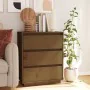 Aparador de madera maciza de pino marrón miel 60x34x75 cm von , Sideboards - Ref: Foro24-813363, Preis: 79,12 €, Rabatt: %