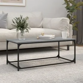 Mesa de centro madera y hierro gris Sonoma 102x50x40 cm by , Coffee table - Ref: Foro24-823300, Price: 54,09 €, Discount: %