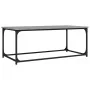 Mesa de centro madera y hierro gris Sonoma 102x50x40 cm de , Mesas de centro - Ref: Foro24-823300, Precio: 54,05 €, Descuento: %
