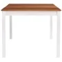 Mesa de comedor de madera de pino blanco y marrón 180x90x73 cm von , Küchen- und Esstische - Ref: Foro24-283408, Preis: 277,0...