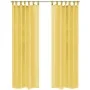 Cortinas de gasa 2 unidades 140x175 cm amarillo de , Cortinas y visillos - Ref: Foro24-132248, Precio: 20,51 €, Descuento: %