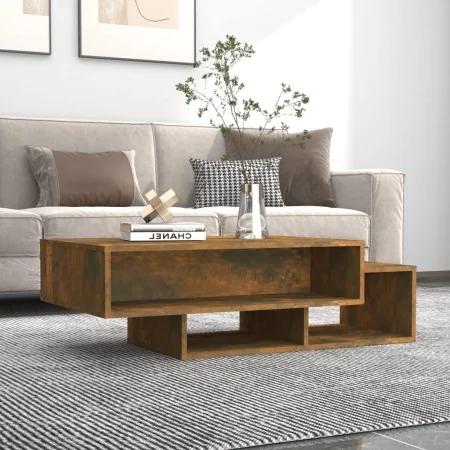 Mesa de centro madera contrachapada roble ahumado 105x55x32 cm de , Mesas de centro - Ref: Foro24-815981, Precio: 62,07 €, De...