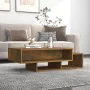 Mesa de centro madera contrachapada roble ahumado 105x55x32 cm de , Mesas de centro - Ref: Foro24-815981, Precio: 62,07 €, De...