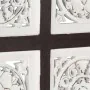 Panel de pared tallado a mano MDF marrón y blanco 40x40x1,5 cm de , Recubrimiento de paredes - Ref: Foro24-321653, Precio: 23...