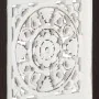 Panel de pared tallado a mano MDF marrón y blanco 40x40x1,5 cm de , Recubrimiento de paredes - Ref: Foro24-321653, Precio: 23...