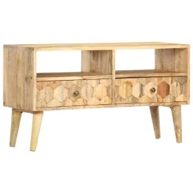 Mueble para TV madera maciza de mango 90x30x50 cm by , Closets and storage - Ref: Foro24-286463, Price: 165,37 €, Discount: %