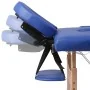 Mesa camilla de masaje de madera plegable de tres cuerpos azules by , massage tables - Ref: Foro24-110079, Price: 157,52 €, D...
