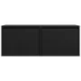 Armarios de pared 2 uds madera maciza pino negro 45x30x35 cm by , Shelves and shelves - Ref: Foro24-813444, Price: 84,01 €, D...