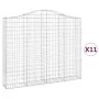 Cestas gaviones 11 uds forma de arco hierro 200x30x160/180 cm by , Pots and planters - Ref: Foro24-3145502, Price: 1,00 €, Di...