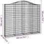 Cestas gaviones 11 uds forma de arco hierro 200x30x160/180 cm by , Pots and planters - Ref: Foro24-3145502, Price: 1,00 €, Di...