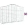 Cestas gaviones 20 uds forma de arco hierro 200x30x120/140 cm by , Pots and planters - Ref: Foro24-3145466, Price: 1,00 €, Di...
