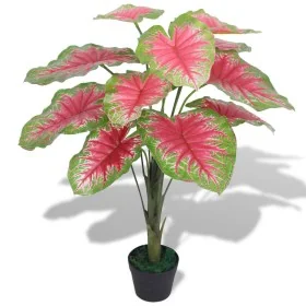 Planta caladium artificial con macetero 85 cm verde de , Flora artificial - Ref: Foro24-244436, Precio: 45,58 €, Descuento: %