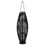 Portavelas colgante bambú negro 95 cm de , Candelabros - Ref: Foro24-246812, Precio: 94,09 €, Descuento: %